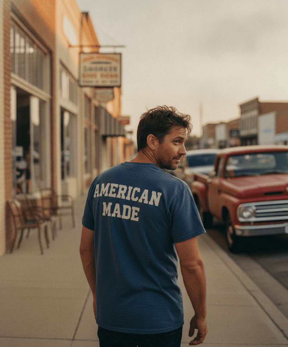 American Made — Back Print Tee